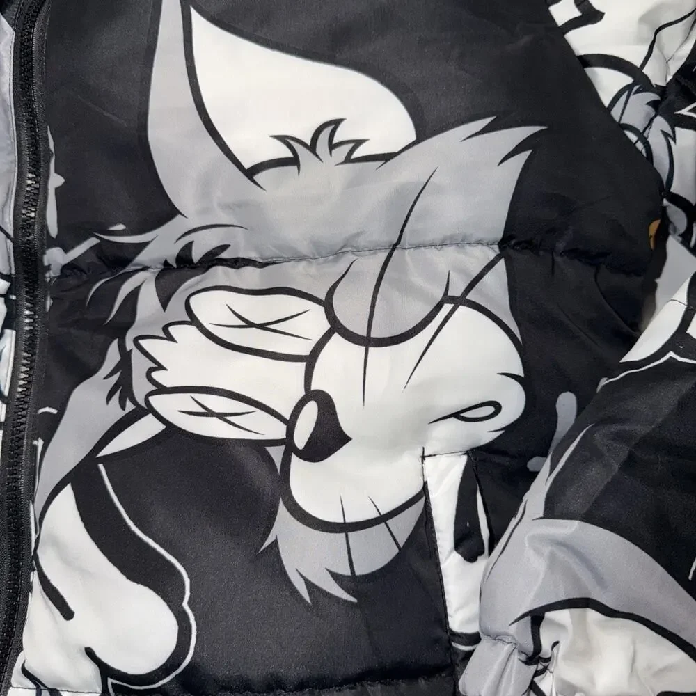 Tom And Jerry Jacket Limited Edition Puffer Jacket Size Large - Picture 2 of 7
